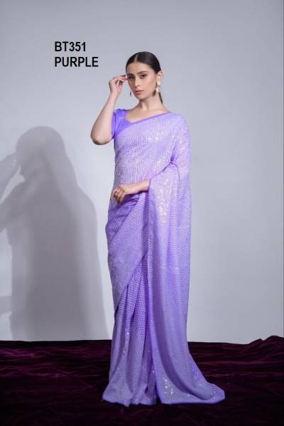 D.NO. BT351 COLOUR’S BY BT GEORGETTE SAREE MANUFACTURER IN INDIA